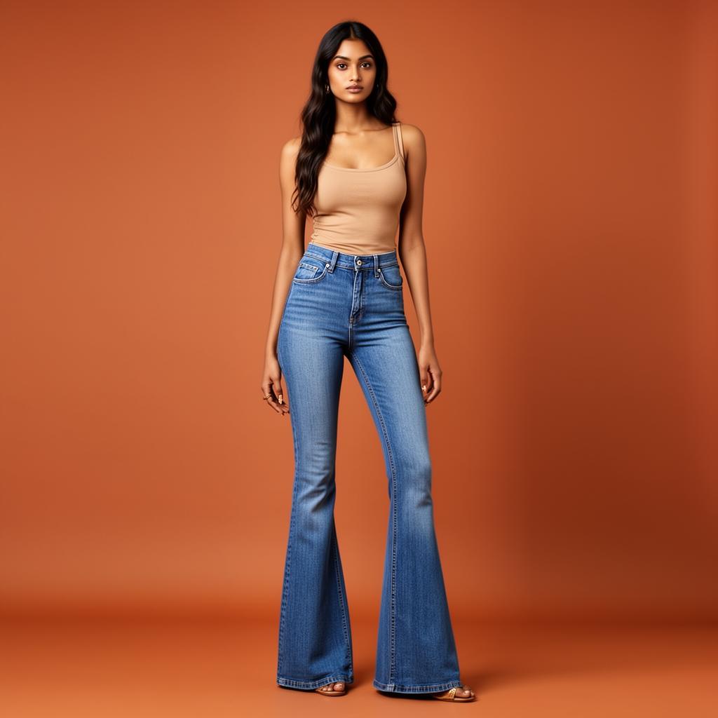 High-Rise Flare Jean